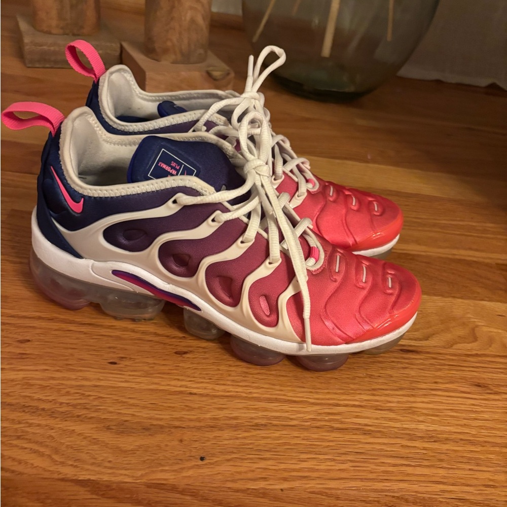 Nike Air Vapormax Plus Sneakers in Blue and Pink